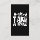 マウンテンハイキングに熱心なアウトドア自然愛好家 名刺 (正面)