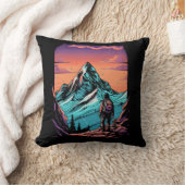 マウンテンハイキングサンセット クッション (ブランケット)