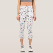 マウンテンハイキングパターン カプリレギンス (正面)