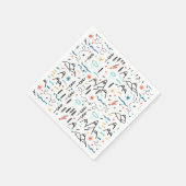 マウンテンハイキングパターン スタンダードカクテルナプキン (角)