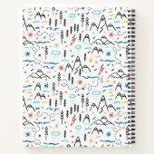 マウンテンハイキングパターン ノートブック (裏面)