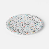 マウンテンハイキングパターン ペーパープレート (アングル)