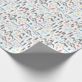 マウンテンハイキングパターン ラッピングペーパー (角)