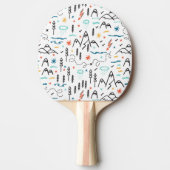 マウンテンハイキングパターン 卓球ラケット (正面)