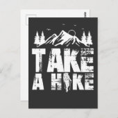 マウンテンハイキング愛好家アウトドア自然愛好家 ポストカード (正面/裏面)