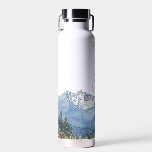 マウンテンハイキング素朴キャンプバチェロレッテウィークエンド ウォーターボトル (正面)