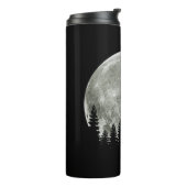 マウンテンハロウィン不気味ムーン上のパグスタンド タンブラー (回転左)