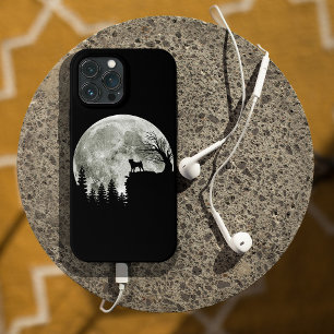 マウンテンハロウィン不気味ムーン上のパグスタンド iPhone 13 PRO MAXケース