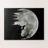 マウンテンハロウィーンに立つドイツの羊飼い ジグソーパズル (横)