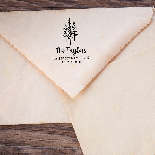 マウンテンハンドメイドファーム素朴ヴィンテージパインツリー ラバースタンプ