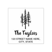 マウンテンハンドメイドファーム素朴ヴィンテージパインツリー ラバースタンプ (インプリント)