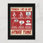 マウンテンバイおもしろいクMTBユーモアサイクリング ポストカード (正面)