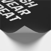 マウンテンバイクおもしろい乗りクラッシュの誓い繰り返し ラッピングペーパー (角)