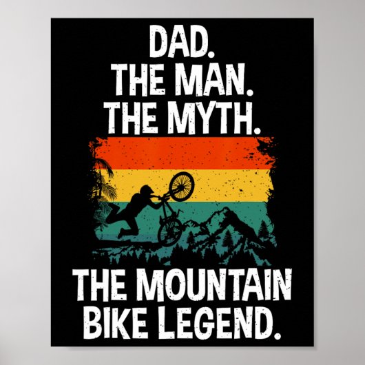マウンテンバイクお父さん MTBパパ ポスター (正面)