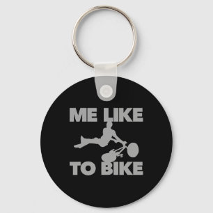 マウンテンバイクが好きな人のためのおもしろいデザインの MTB 自転車 キーホルダー