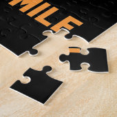 マウンテンバイクが苦しみスマイル ジグソーパズル (側面)