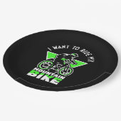 マウンテンバイクに乗りたい ペーパープレート (アングル)