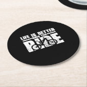 マウンテンバイクに乗ると人生が良くなる ラウンドペーパーコースター (アングル)