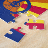 マウンテンバイクのアリゾナの旗 ジグソーパズル (側面)