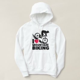 マウンテンバイクのシルエットデザインを愛す パーカ