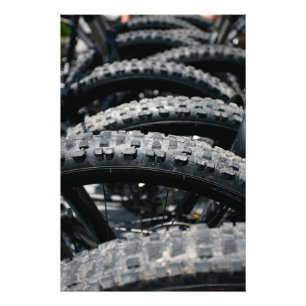 マウンテンバイクのタイヤ フォトプリント           
