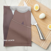 マウンテンバイクのヤギ手タオル キッチンタオル (四つ折り)