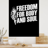 マウンテンバイクの体と魂の自由 ポスター (キッチン)