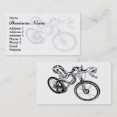 マウンテンバイクの営業又は修理会社事業 名刺 (正面/裏面)