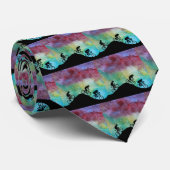 マウンテンバイクの日没 ネクタイ (ロール)