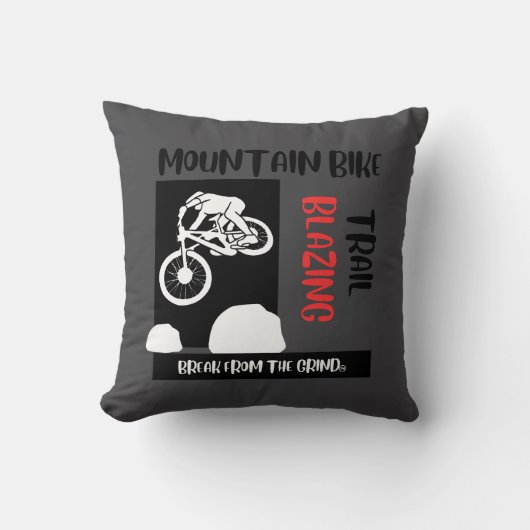 マウンテンバイクの枕 クッション (正面)