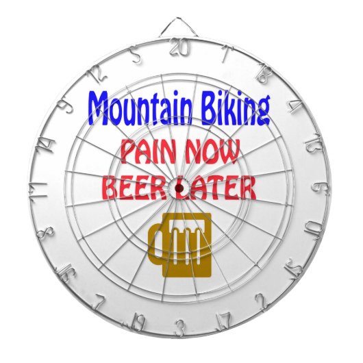 マウンテンバイクの苦痛今ビール後で ダーツボード (正面)