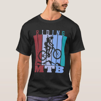 マウンテンバイクは楽になりません ダウンヒルマウンテン Tシャツ