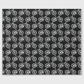 マウンテンバイクもしくは自転車に乗る人サイクリングサイクリスト誕生日 ラッピングペーパー (フラット)