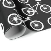 マウンテンバイクもしくは自転車に乗る人サイクリングサイクリスト誕生日 ラッピングペーパー (ロールコーナー)
