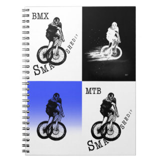 マウンテンバイクもしくは自転車に乗る人MTB BMXサイクリスト ノートブック