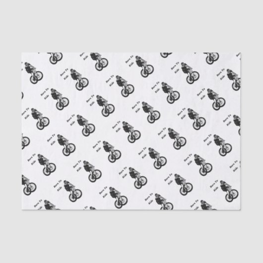 マウンテンバイクもしくは自転車に乗る人MTB BMXサイクリストCYCLO cross 薄葉紙 (正面)