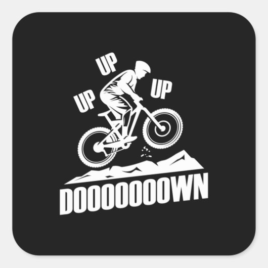 マウンテンバイクをアップダウン スクエアシール (正面)
