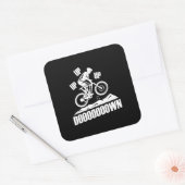 マウンテンバイクをアップダウン スクエアシール (封筒)