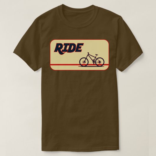 マウンテンバイクを増やす Tシャツ (デザイン正面)