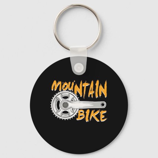 マウンテンバイクアート キーホルダー (正面)