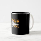 マウンテンバイクアート ツートーンマグカップ (正面右)