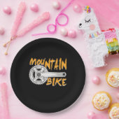 マウンテンバイクアート ペーパープレート (パーティー)