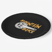 マウンテンバイクアート ペーパープレート (アングル)