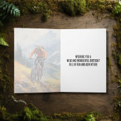 マウンテンバイクウォーターカラーハッピーバースデー カード