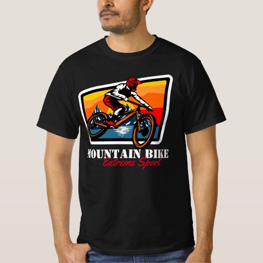 マウンテンバイクエクストリームスポーツtシャツ tシャツ (正面)