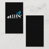 マウンテンバイクエボリューションMTBサイクリストおもしろいバイクもしくは自転車に乗る人 名刺 (正面/裏面)