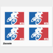 マウンテンバイクオールスター 長方形シール (シート)