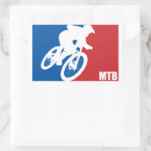マウンテンバイクオールスター 長方形シール (バッグ)