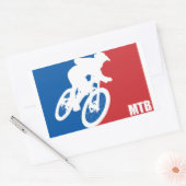 マウンテンバイクオールスター 長方形シール (封筒)
