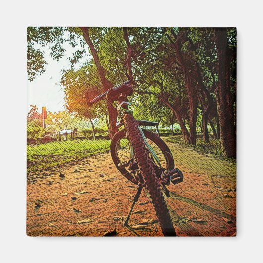 マウンテンバイクギフト マグネット (正面)